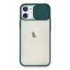 Newface Apple iPhone 11 Kılıf Palm Buzlu Kamera Sürgülü Silikon - Yeşil
