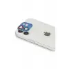 Newface Apple iPhone 11 Pers Alüminyum Kamera Lens - Rainbow
