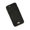 Newface Apple iPhone 11 Pro Kılıf Kelvin Kartvizitli Silikon - Siyah