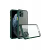 Newface Apple iPhone 11 Pro Kılıf Miami Şeffaf Silikon - Koyu Yeşil