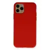 Newface Apple iPhone 11 Pro Kılıf Nano içi Kadife Silikon - Kırmızı