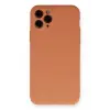 Newface Apple iPhone 11 Pro Kılıf Nano içi Kadife Silikon - Mat Turuncu