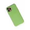 Newface Apple iPhone 11 Pro Kılıf Nano içi Kadife Silikon - Yeşil