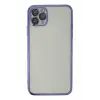 Newface Apple iPhone 11 Pro Kılıf Razer Lensli Silikon - Mor