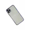 Newface Apple iPhone 11 Pro Kılıf Razer Lensli Silikon - Mor