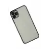 Newface Apple iPhone 11 Pro Kılıf Razer Lensli Silikon - Siyah