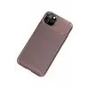 Newface Apple iPhone 11 Pro Max Kılıf Auto Focus Karbon Kapak - Kahverengi