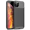 Newface Apple iPhone 11 Pro Max Kılıf Auto Focus Karbon Kapak - Siyah