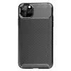 Newface Apple iPhone 11 Pro Max Kılıf Auto Focus Karbon Kapak - Siyah