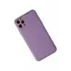 Newface Apple iPhone 11 Pro Max Kılıf Coco Deri Silikon Kapak - Lila