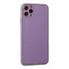Newface Apple iPhone 11 Pro Max Kılıf Coco Deri Silikon Kapak - Lila