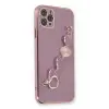 Newface Apple iPhone 11 Pro Max Kılıf Esila Silikon - Mor