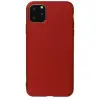 Newface Apple iPhone 11 Pro Max Kılıf First Silikon - Bordo