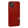 Newface Apple iPhone 11 Pro Max Kılıf Loop Deri Silikon - Kırmızı