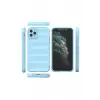 Newface Apple iPhone 11 Pro Max Kılıf Optimum Silikon - Sky Blue