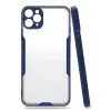 Newface Apple iPhone 11 Pro Max Kılıf Platin Silikon - Lacivert