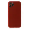 Newface Apple iPhone 11 Pro Max Kılıf PP Ultra İnce Kapak - Kırmızı