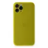 Newface Apple iPhone 11 Pro Max Kılıf PP Ultra İnce Kapak - Sarı