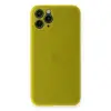 Newface Apple iPhone 11 Pro Max Kılıf PP Ultra İnce Kapak - Sarı
