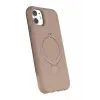 Newface Apple iPhone 11 Regal Magsafe Standlı Kapak - Çöl Titanyum