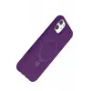 Newface Apple iPhone 11 Regal Magsafe Standlı Kapak - Derin Mor
