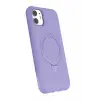 Newface Apple iPhone 11 Regal Magsafe Standlı Kapak - Lila