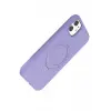 Newface Apple iPhone 11 Regal Magsafe Standlı Kapak - Lila
