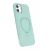 Newface Apple iPhone 11 Regal Magsafe Standlı Kapak - Su Yeşili