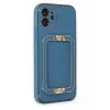 Newface Apple iPhone 12 Kılıf Coco Elit Kapak - Mavi