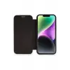 Newface Apple iPhone 12 Kılıf Dolpin Kapaklı - Siyah