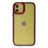 Newface Apple iPhone 12 Kılıf Dora Kapak - Kırmızı