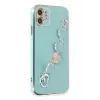 Newface Apple iPhone 12 Kılıf Esila Silikon - Su Yeşili