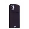 Newface Apple iPhone 12 Kılıf Kelvin Kartvizitli Silikon - Derin Mor