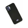 Newface Apple iPhone 12 Kılıf Kelvin Kartvizitli Silikon - Siyah