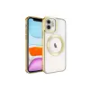 Newface Apple iPhone 12 Kılıf Kross Magneticsafe Kapak - Gold