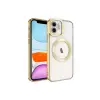 Newface Apple iPhone 12 Kılıf Kross Magneticsafe Kapak - Gold