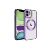 Newface Apple iPhone 12 Kılıf Kross Magneticsafe Kapak - Mor