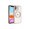 Newface Apple iPhone 12 Kılıf Kross Magneticsafe Kapak - Rose