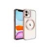 Newface Apple iPhone 12 Kılıf Kross Magneticsafe Kapak - Rose