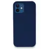 Newface Apple iPhone 12 Kılıf Lansman Legant Silikon - Lacivert
