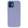 Newface Apple iPhone 12 Kılıf Lansman Legant Silikon - Lila