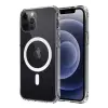 Newface Apple iPhone 12 Kılıf Magneticsafe Şeffaf Silikon - Şeffaf