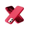 Newface Apple iPhone 12 Kılıf Nano içi Kadife Silikon - Kırmızı