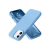 Newface Apple iPhone 12 Kılıf Nano içi Kadife Silikon - Mavi