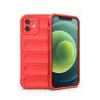 Newface Apple iPhone 12 Kılıf Optimum Silikon - Kırmızı