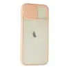 Newface Apple iPhone 12 Kılıf Palm Buzlu Kamera Sürgülü Silikon - Pembe