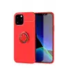 Newface Apple iPhone 12 Kılıf Range Yüzüklü Silikon - Kırmızı