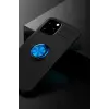Newface Apple iPhone 12 Kılıf Range Yüzüklü Silikon - Siyah-Mavi