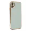 Newface Apple iPhone 12 Kılıf Volet Silikon - Açık Yeşil