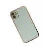 Newface Apple iPhone 12 Kılıf Volet Silikon - Açık Yeşil